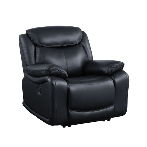 Ralorel - Recliner - Black Top Grain Leather Unique Piece Furniture
