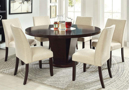 Cimma - Side Chair (Set of 2) - Espresso / Ivory Unique Piece Furniture