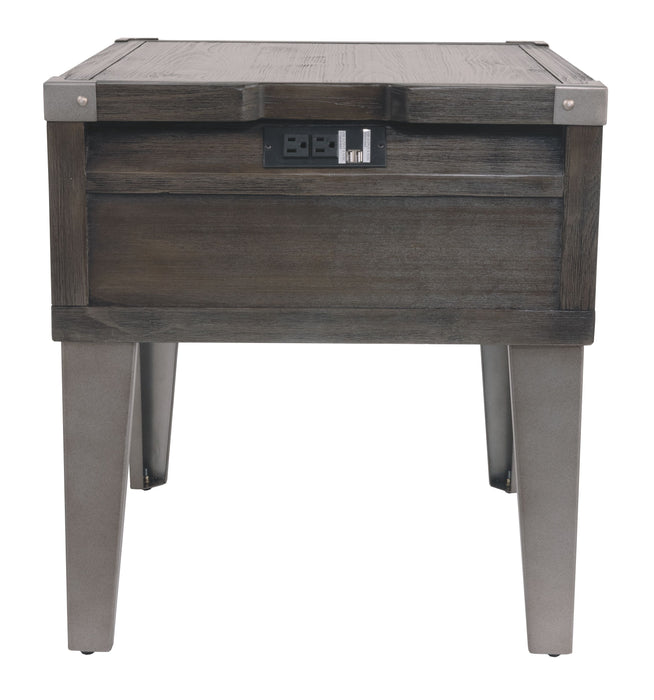 Todoe - Dark Gray - Rectangular End Table Unique Piece Furniture