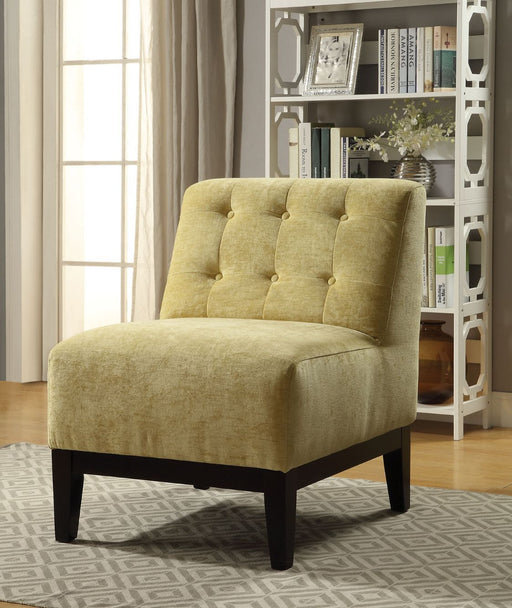 Cassia - Accent Chair - Yellow Fabric Unique Piece Furniture