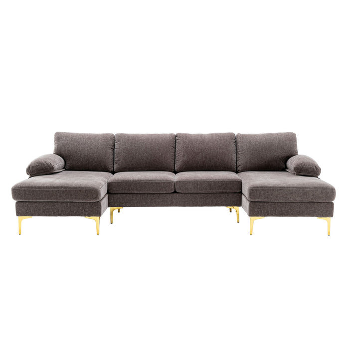 Coolmore Accent Sofa / Living Room Sofa Sectional Sofa - Dark Gray