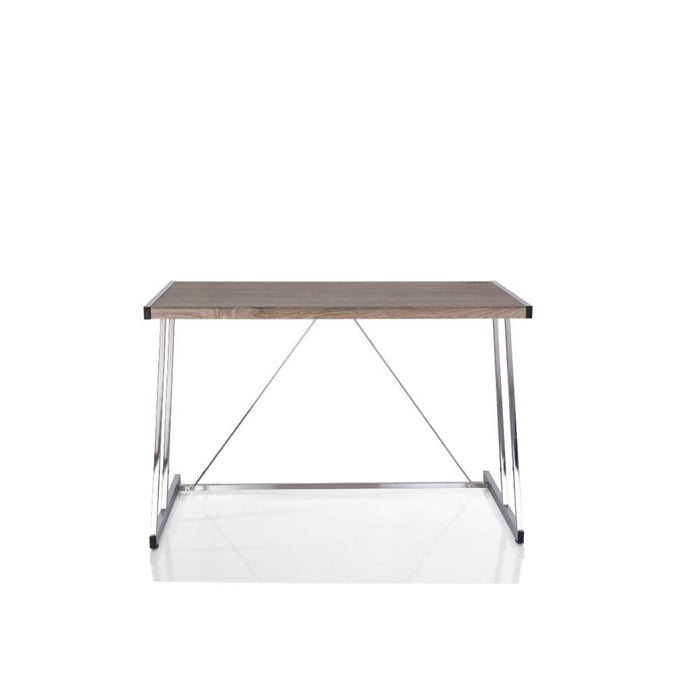 Finis - Desk - Weathered Oak & Chrome Unique Piece Furniture