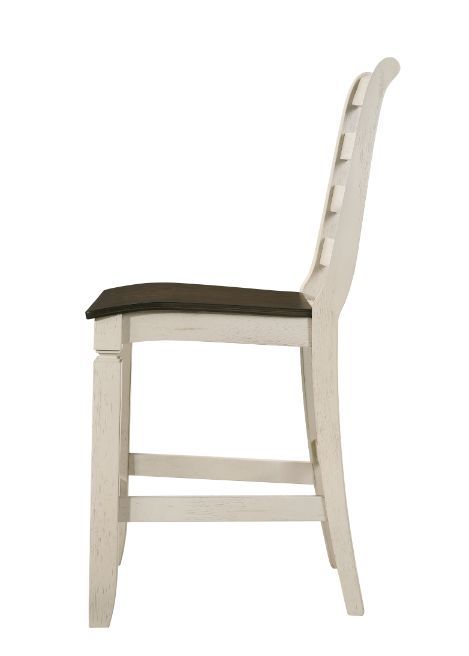 Tasnim - Counter Height Chair (Set of 2) - Oak & Antique White Finish Unique Piece Furniture