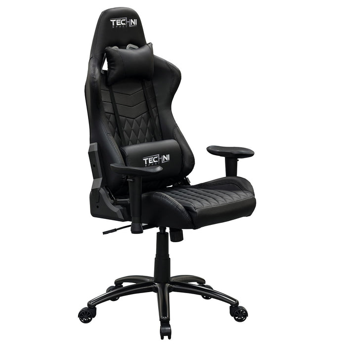 Techni Sport Ergonomic High Back Racer Style Pc Gaming Chair - Black