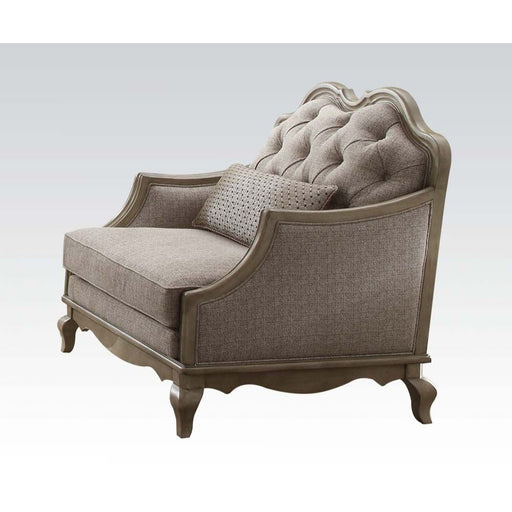 Chelmsford - Chair - Beige Fabric & Antique Taupe Unique Piece Furniture