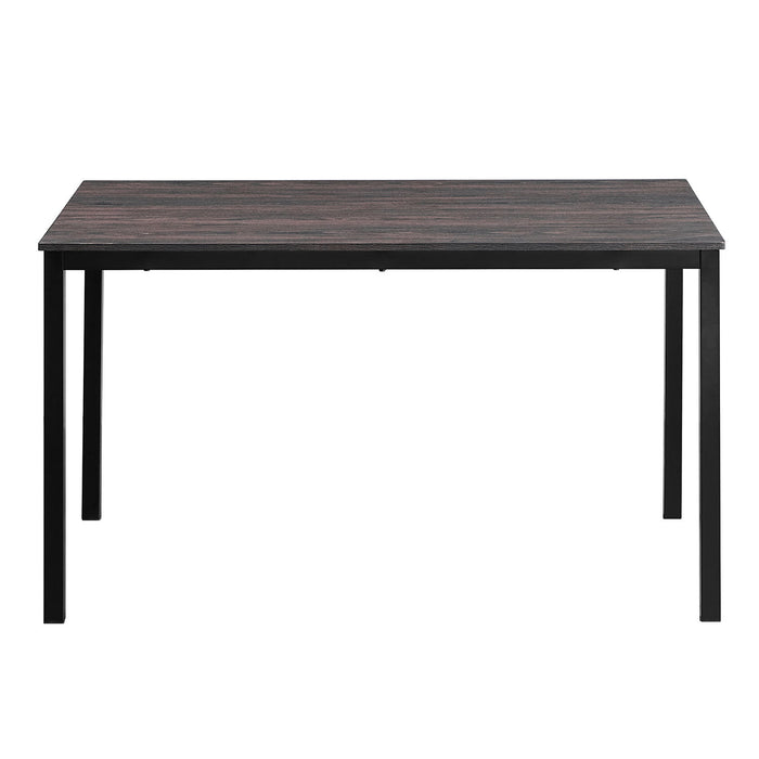 55.1'' Dining Table - Walnut Color Table Top With Black Leg