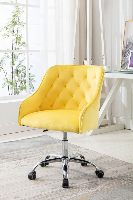 Coolmore Swivel Shell Chair For / Modern Leisure Office Chair (This Link For Drop Shipping) - Yellow