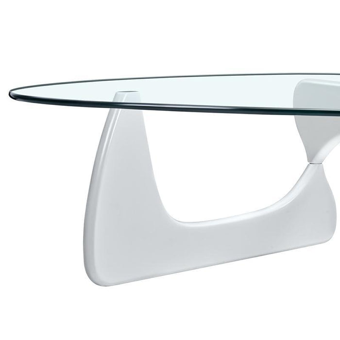 Home Modern Triangle Coffee Table - White