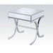 Yuri - End Table - Mirrored Top & Chrome Unique Piece Furniture