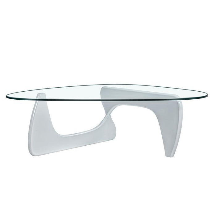 Home Modern Triangle Coffee Table - White