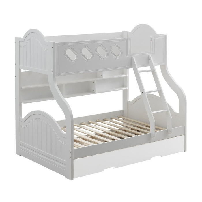 Grover - Twin Over Full Bunk Bed - White Unique Piece Furniture