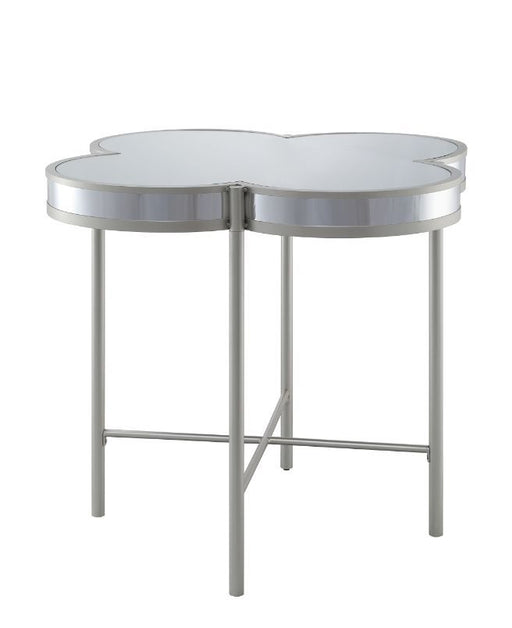 Clover - Counter Height Table - Silver & Champagne Finish Unique Piece Furniture
