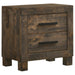Woodmont - 2-Drawer NightStand - Rustic Golden Brown Unique Piece Furniture