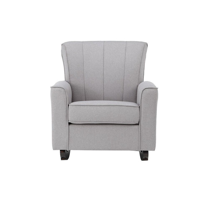 Acme Denzell Rocking Chair, Gray Linen