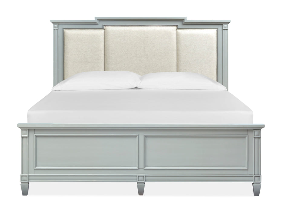 Glenbrook - Complete Panel Bed With Upholstered Headboard