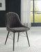 Abraham - Side Chair (Set of 2) - Gray Fabric & Black Finish Unique Piece Furniture
