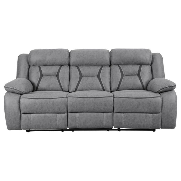 Higgins - Pillow Top Arm Upholstered Motion Sofa Unique Piece Furniture