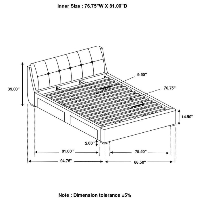 Fenbrook - Tufted Upholstered Storage Bed Unique Piece Furniture