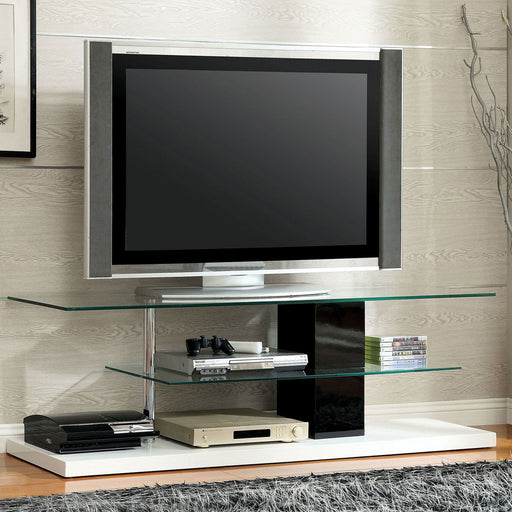 Neapoli - TV Console - Black / White Unique Piece Furniture