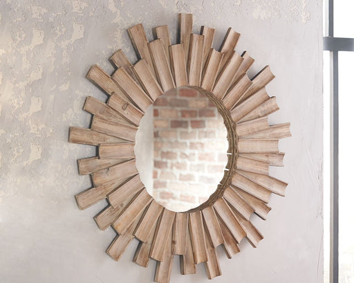 Donata - Natural - Accent Mirror Unique Piece Furniture