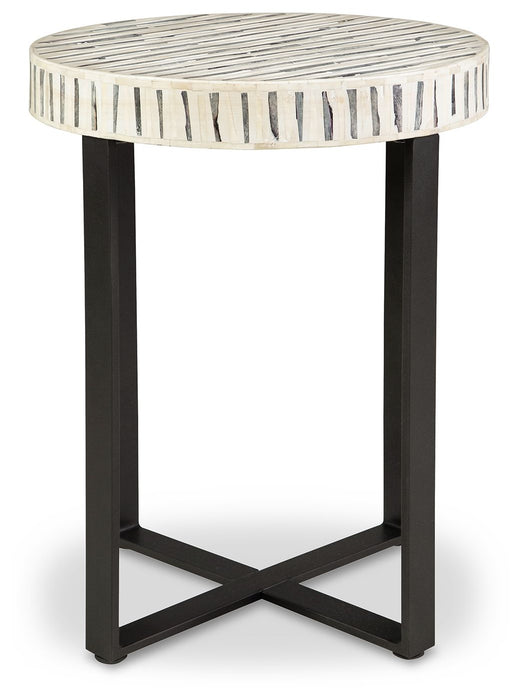 Crewridge - Black / Cream - Accent Table Unique Piece Furniture