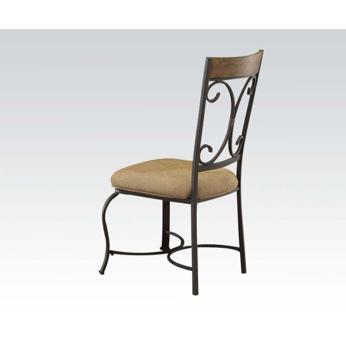 Kiele - Side Chair (Set of 2) - Oak & Antique Black Unique Piece Furniture