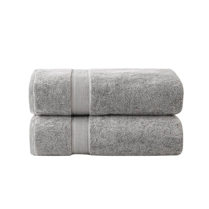 100% Cotton Bath Sheet Antimicrobial (Set of 2) - Silver