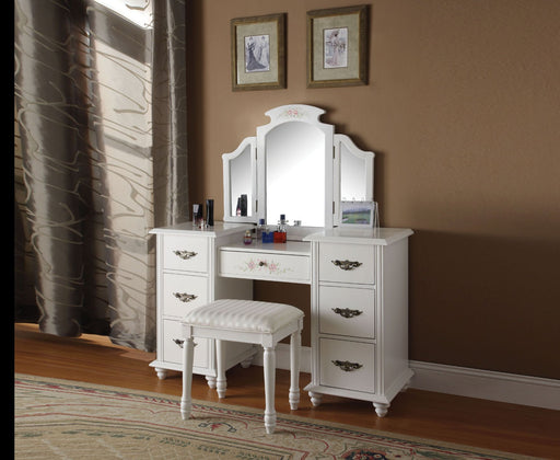 Torian - Vanity Desk - White Unique Piece Furniture