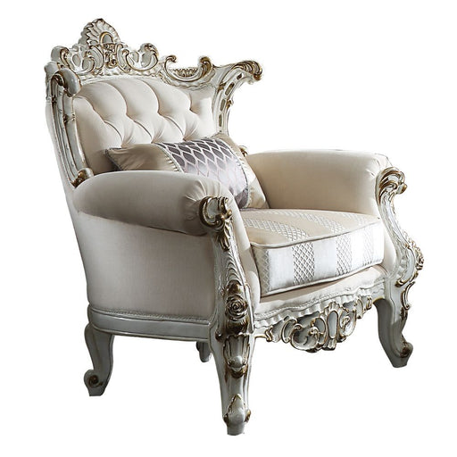 Picardy II - Chair - Fabric & Antique Pearl Unique Piece Furniture