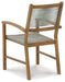 Janiyah - Light Brown - 5 Pc. - Dining Set, 4 Rope Back Arm Chairs Unique Piece Furniture
