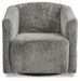 Bramner - Charcoal - Swivel Accent Chair Unique Piece Furniture