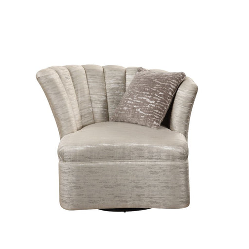 Athalia - Swivel Chair - Shimmering Pearl Unique Piece Furniture