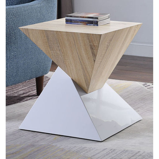 Otith - Night Table - White High Gloss - 21" Unique Piece Furniture