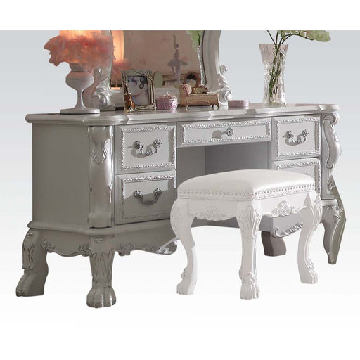 Dresden - Vanity Desk - Antique White Unique Piece Furniture