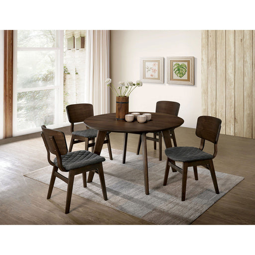 Shayna - Round Table - Walnut / Gray Unique Piece Furniture