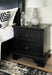 Chylanta - Black - Two Drawer Night Stand Unique Piece Furniture