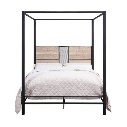 Baara - Twin Bed - Natural & Sandy Gray Unique Piece Furniture