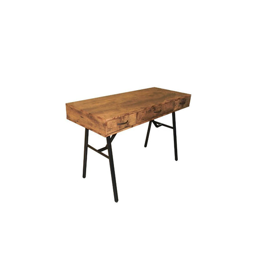 Jalia - Desk - Rustic Oak & Black Unique Piece Furniture
