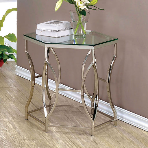 Zola - End Table - Pearl Silver Unique Piece Furniture