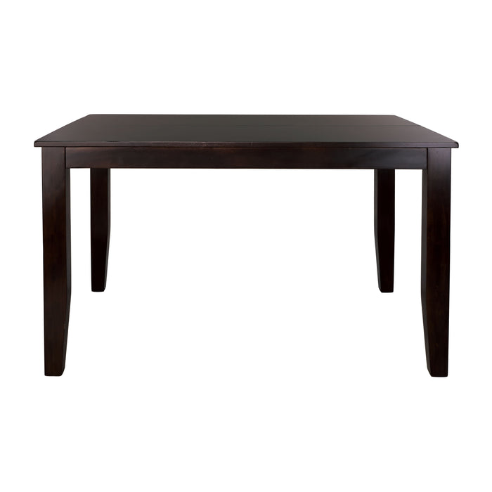 Casual Dining Warm Merlot Finish 1 Piece Counter Height Table With Self-Storing Extension Leaf Strong Durable Furniture
