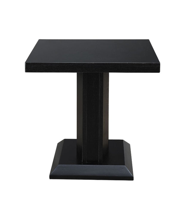 Bernice - End Table - Black & Led Unique Piece Furniture