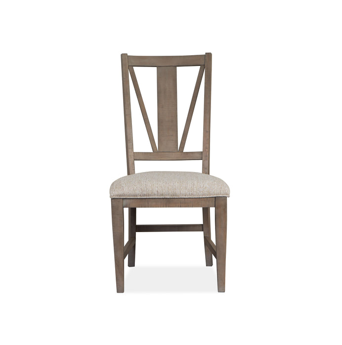 Paxton Place - Dining Side Chair With Upholstered Seat (Set of 2) - Dovetail Grey