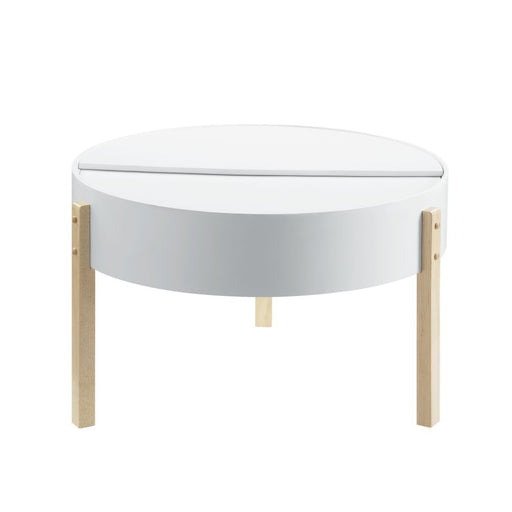 Bodfish - Coffee Table - White & Natural Unique Piece Furniture