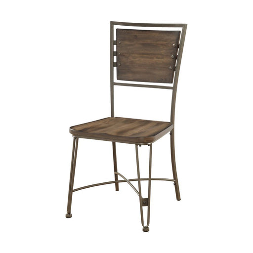 Jodoc - Side Chair (Set of 2) - Walnut & Gunmetal Unique Piece Furniture