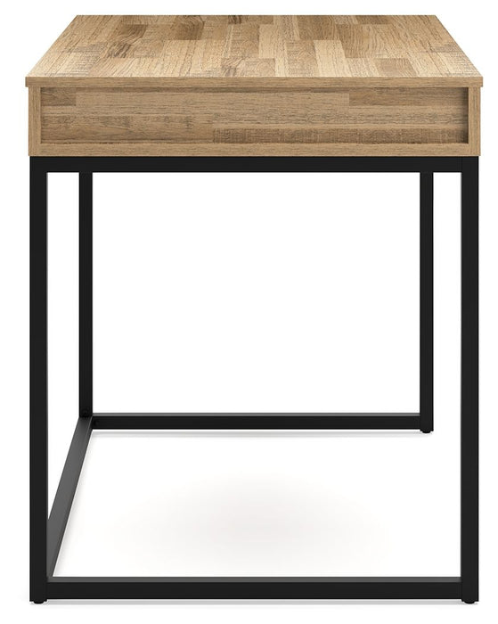Gerdanet - Light Brown / Black - Home Office Lift Top Desk Unique Piece Furniture