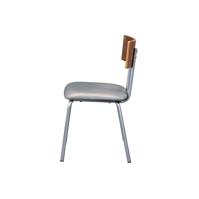 Jurgen - Side Chair (Set of 2) - PU & Silver Unique Piece Furniture