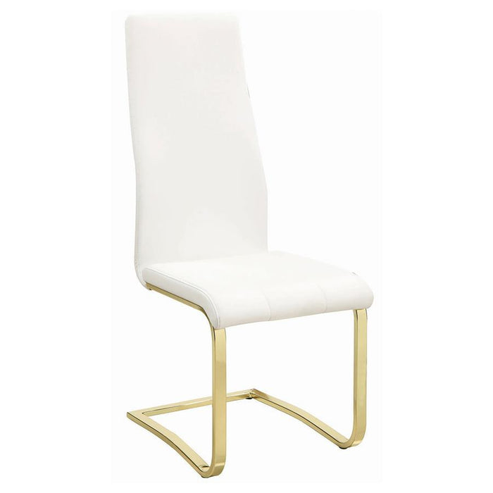 Montclair - Side Chairs (Set of 4) - White And Rustic Brass Unique Piece Furniture