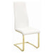 Montclair - Side Chairs (Set of 4) - White And Rustic Brass Unique Piece Furniture