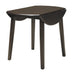 Hammis - Dark Brown - Round Drm Drop Leaf Table Unique Piece Furniture
