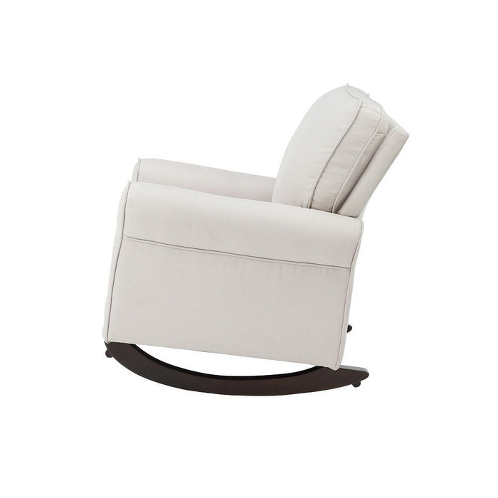 Acme Elvin Rocking Chair, Beige Fabric